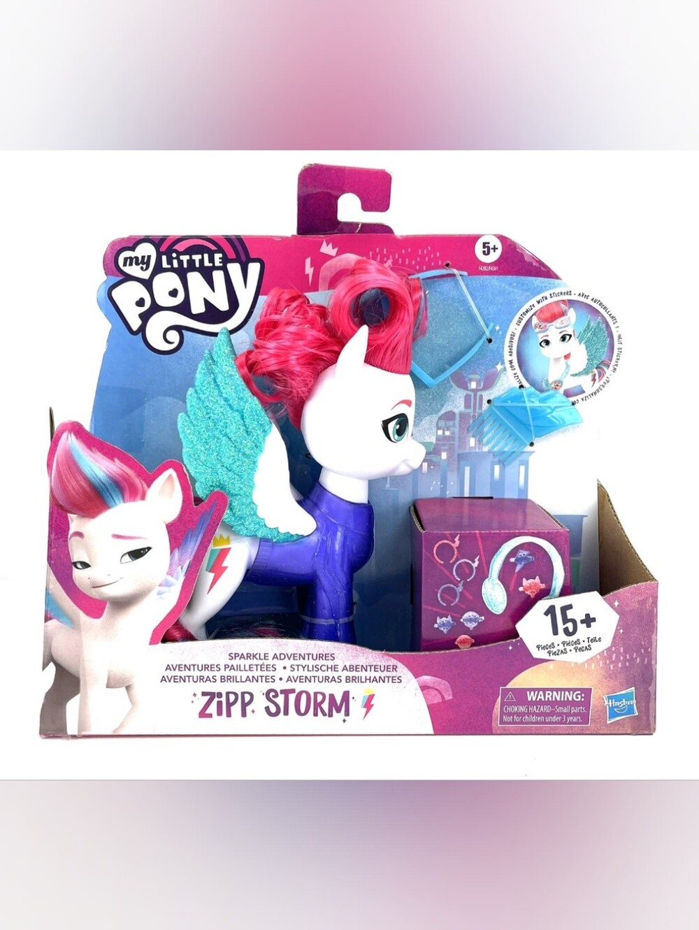 My Little Pony Zipp Storm Sparkle Adventures Figure - Pink & Teal